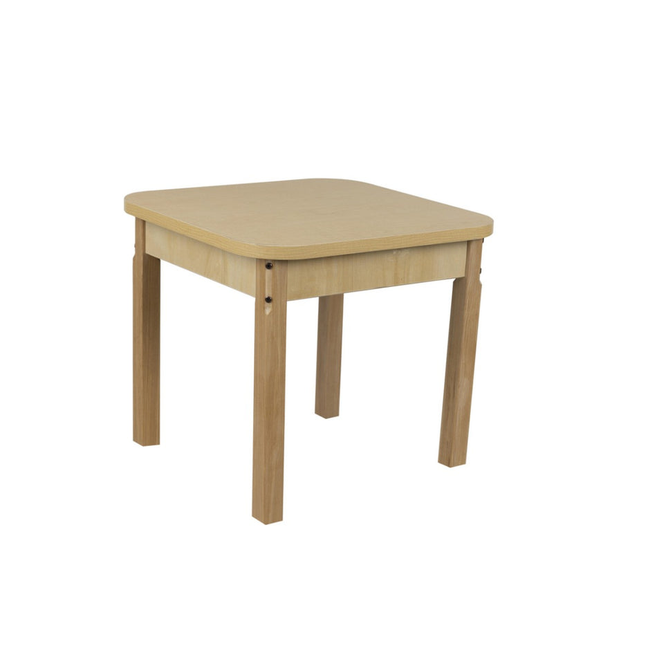 Wood Design, 24" x 24" Square High Pressure Laminate Table with 20" Hardwood Legs, WD-HPL242420