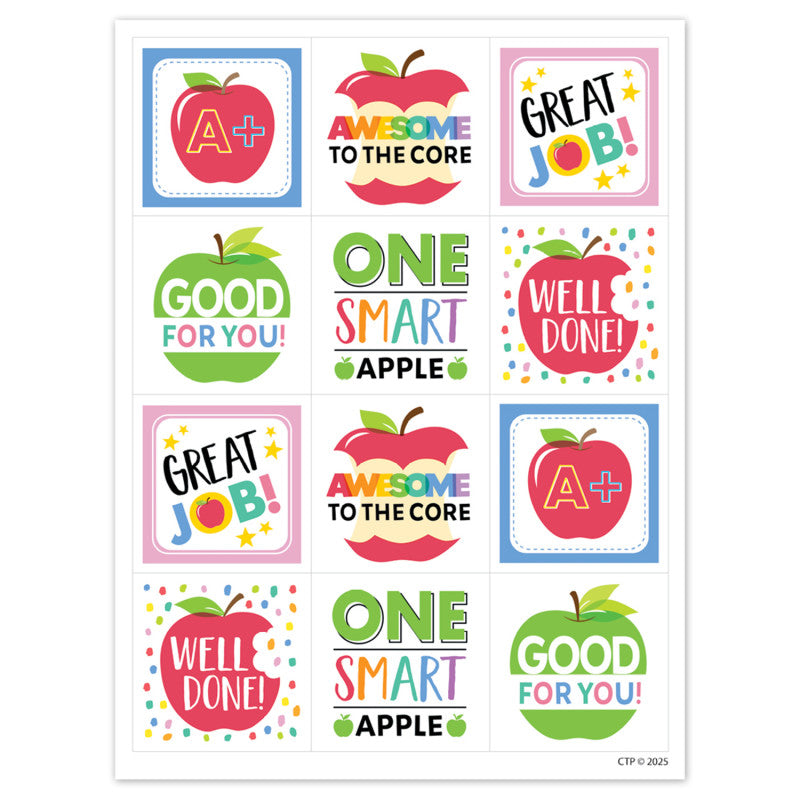 Apple Time Apple Reward Stickers, Pack of 60
