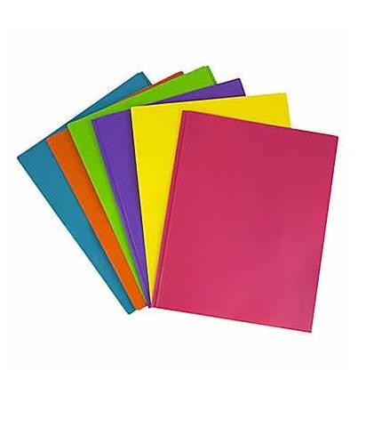 Folder with Prongs No Pockets 8 1⁄2" x 11" Yellow 25 per box