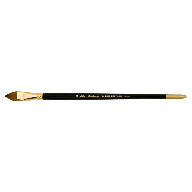 Renaissance&reg; Cats Tongue Brush, Long Handle, Size 18