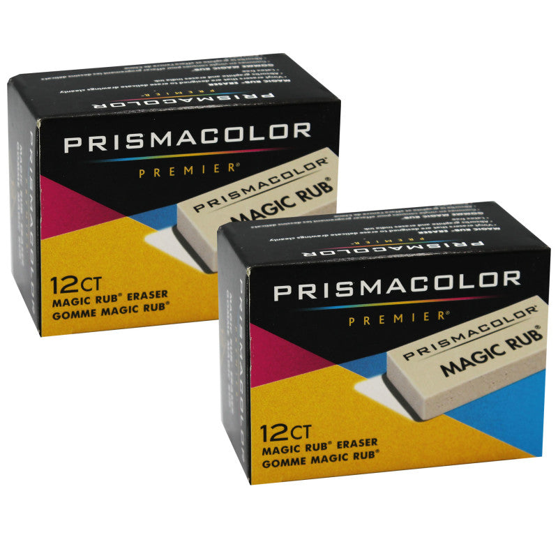 Premier&reg; Magic Rub&reg; Eraser, 12 Per Pack, 2 Packs