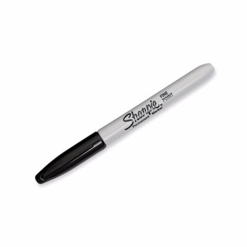 Sharpie Permanent Markers, Fine Point, Black,  30001