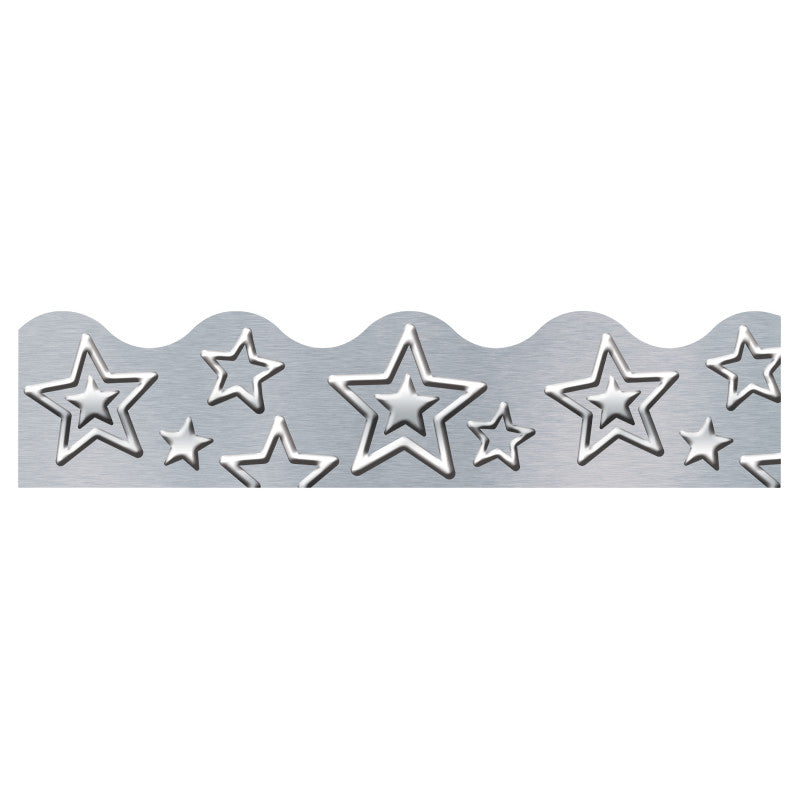 I &hearts; Metal Silver Stars Terrific Trimmers&reg;, 39'