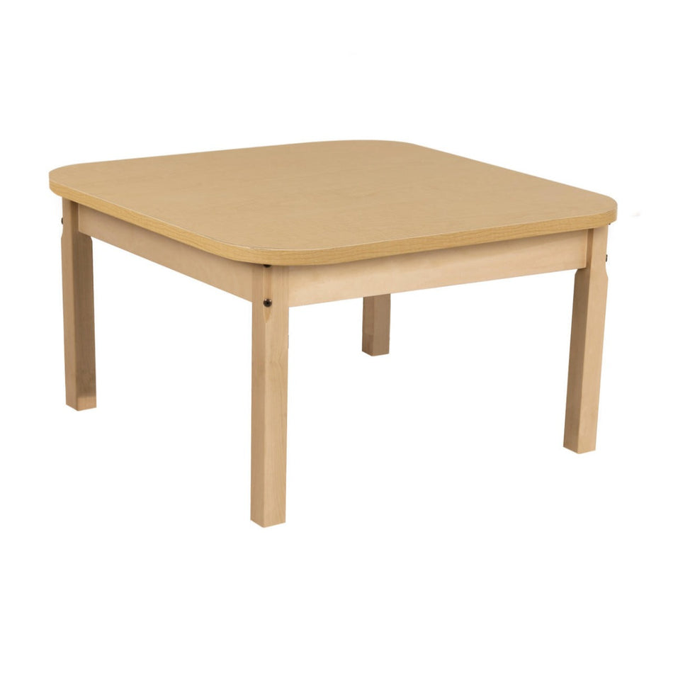 Wood Design, 30" x 30" Square High Pressure Laminate Table with 22" Hardwood Legs, WD-HPL303022