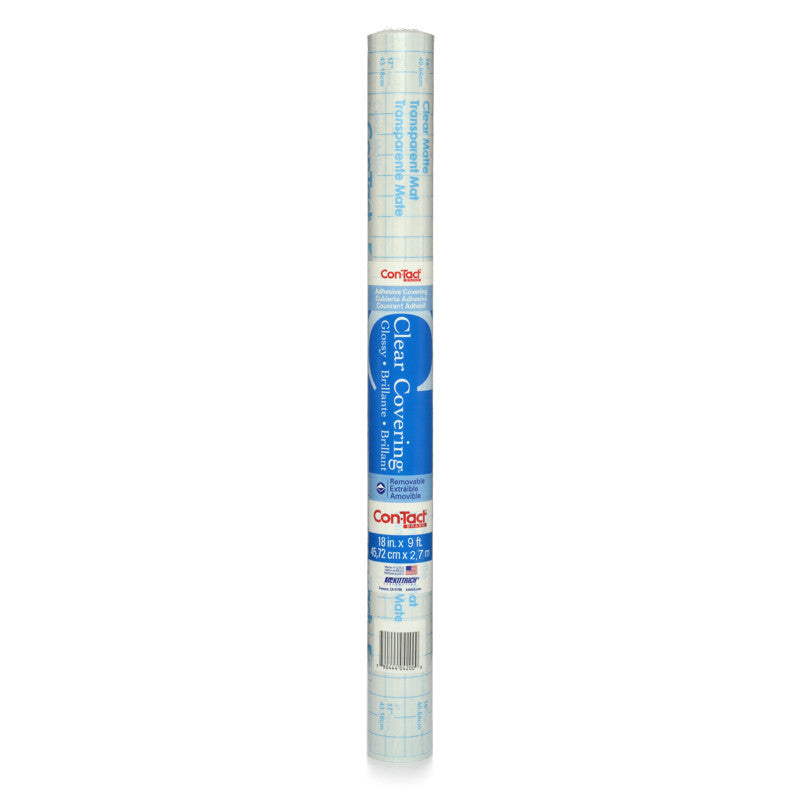 Adhesive Roll, Clear, 18" x 9 ', Glossy