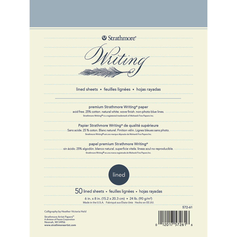 500 Series Writing Paper Pad, 50 Sheet, 6x8 inch, 1 Count