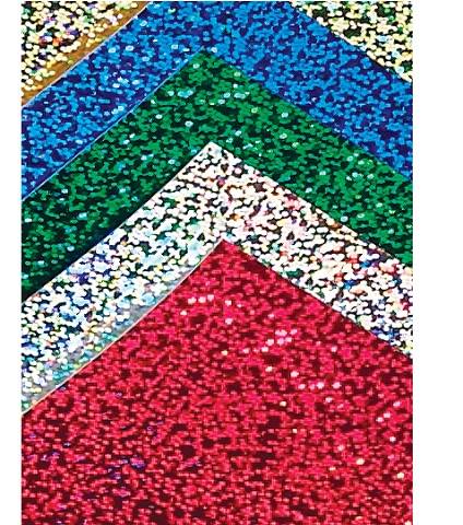 Hygloss SILVER Holographic Sparkle Cardstock 8.5" x 11" , 5 Sheets