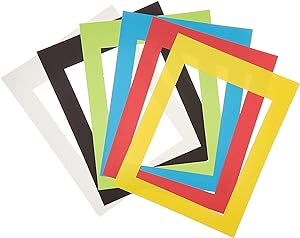 Bright Cardstock Paper  Frames - 11″ x 14″ (Opening 8″ x 10.5″) - 24/Pkg.