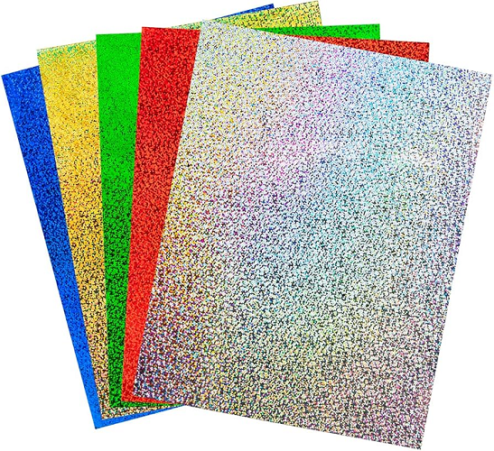 Hygloss Holographic Card stock Sparkle 8.5" x 11"  5 Sheets