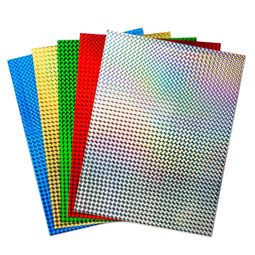 Hygloss Holographic Card stock Mosaic 8.5" x 11"  5 Sheets