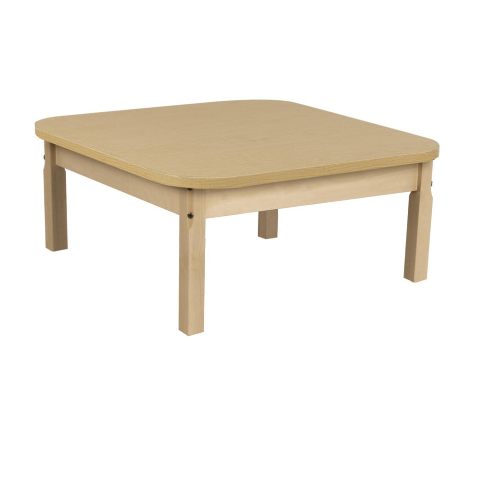 Wood Design, 36" x 36" Square High Pressure Laminate Table with 24" Hardwood Legs, WD-HPL363624