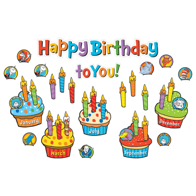 Dr. Seuss&trade; Birthday Mini Bulletin Board Set