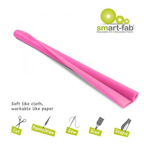 Smart-Fab Smart Fab Disposable Fabric, 48" x 40 ft roll, Dark Pink