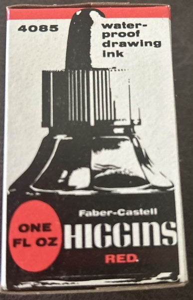 FABER-CASTELL HIGGINS RED DRAWING INK #4085