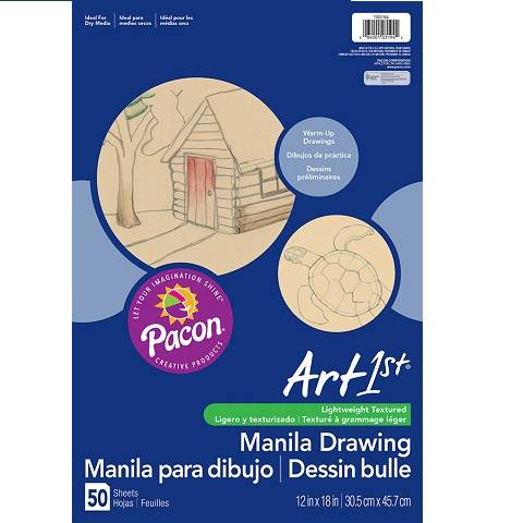 DRAWING PAPER 12" X 18" MANILA 50 SHEETS