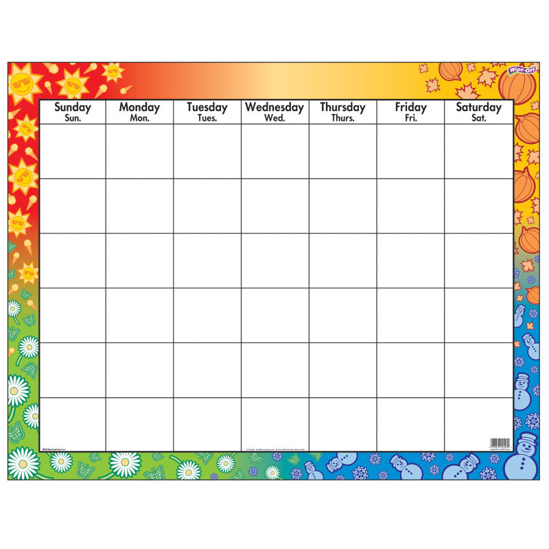 Four Seasons Wipe-Off&reg; Calendar, Monthly