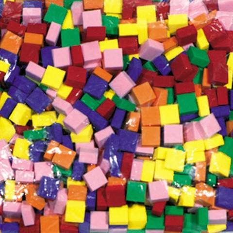 Chenille Kraft Wonderfoam Mosaic Tile, Assorted Color, Pack of 500, CKC-4338