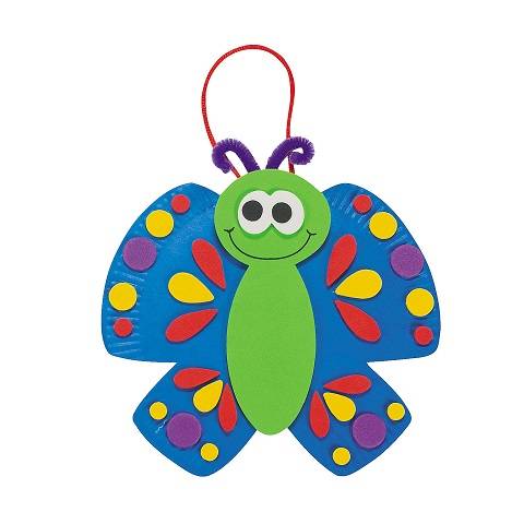 Paper Plate Butterfly Craft Kit - 12 Projects