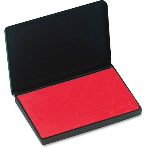 Rubber Foam Stamp Pad Red 2 3⁄4" x 4 1⁄4"