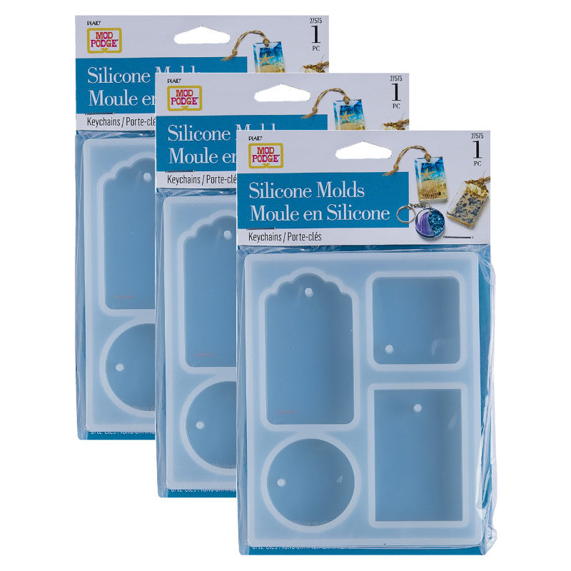 Silicone Resin Mold, Tags, Pack of 3