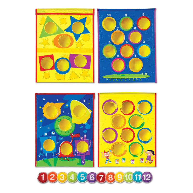 Smart Toss&trade; Colors, Shapes & Numbers Bean Bag Tossing Game