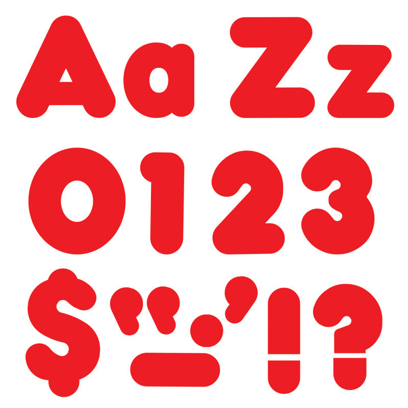 Red 4-Inch Casual Uppercase/Lowercase Combo Pack Ready Letters&reg;