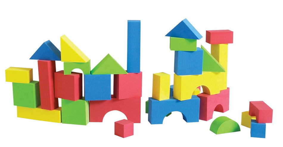 Color Edu-Blocks, 1 3/8'' thick, Set of 80
