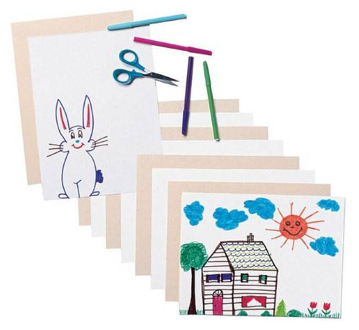 Pacon Tagboard Paper, White, 9" x 12", 100-Count, 5281