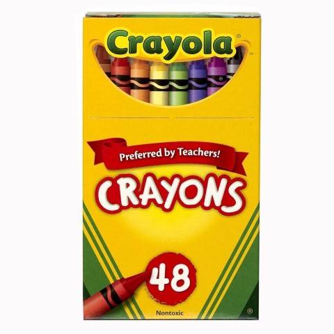Crayola Classic Color Pack Crayons, (Regular Size) Tuck Box, 48 Colors  52-0048