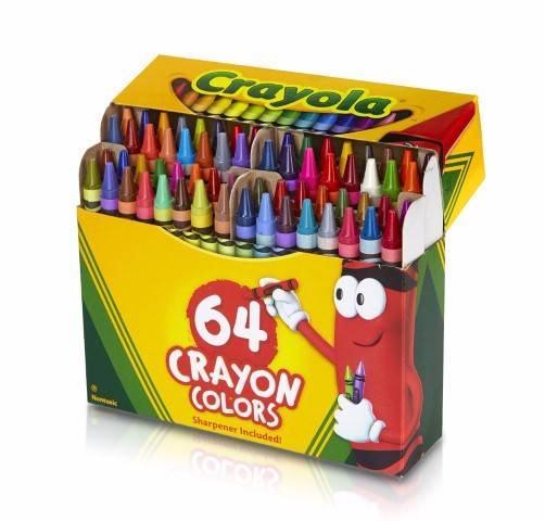 Crayola Classic Color Pack Crayons, (Regular Size) Tuck Box, 64 Colors  BIN520064