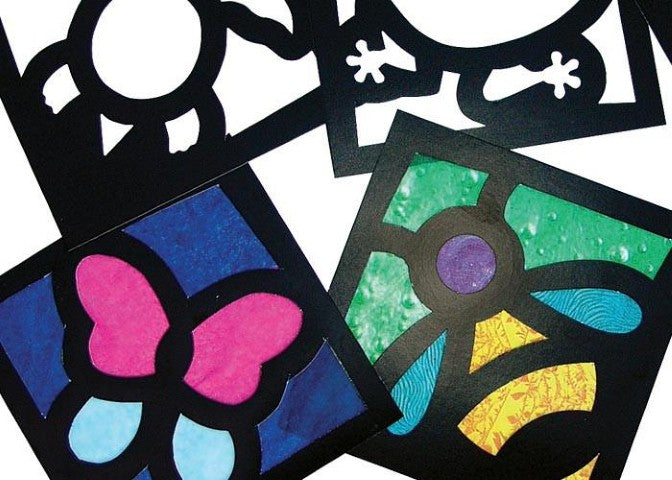 Junior Stained Glass Frames -  24 Frames (Roylco 52074)