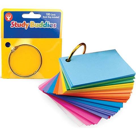 Hygloss Study Buddies Embellishment, Assorted Colors, 2" x 3" Rectangle 100-Pack
