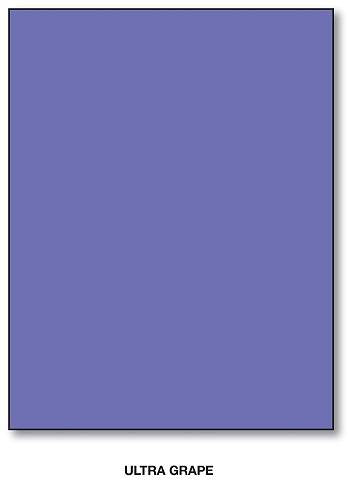 Color Card Stock Paper, Bright Purple, 65lb. 8.5 X 11 Inches -250 Sheets