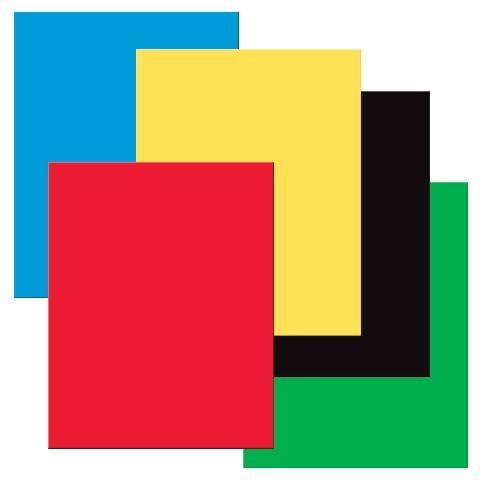 Posterboard Railroad Board, 4-Ply, 22" x 28", Assorted Colors, Pack of 25
