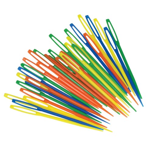 PLASTIC LACING NEEDLES - 32/PKG