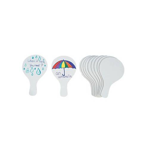 Pressboard Dry Erase Paddles - 12 per package