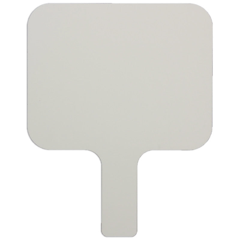 Single-Sided Rectangular Dry Erase Answer Paddle, 8" x 9.75", Single