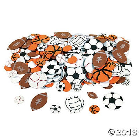 Fabulous Foam Self-Adhesive  Shapes 500/pkg - Sport Ball