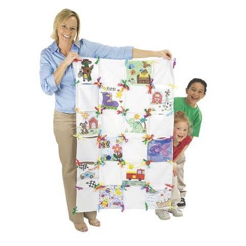 Classroom Quilt White Fabric  Poly/Cotton