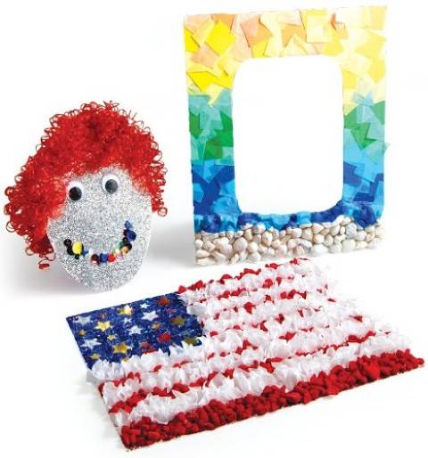 Hygloss Collage Sticky Boards 4 1/2" x 6 1/2" Rectangle 24/pack