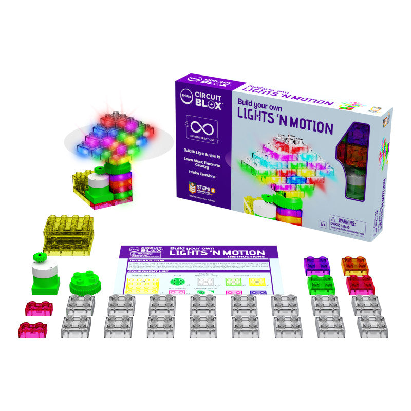 Circuit Blox&trade; Single Student Set, Lights 'N Motion Geared Motor