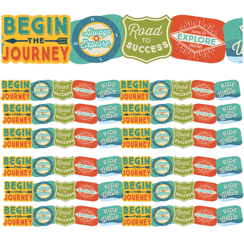 Adventurer Badges Extra Wide Deco Trim&reg;, 37 Feet Per Pack, 6 Packs