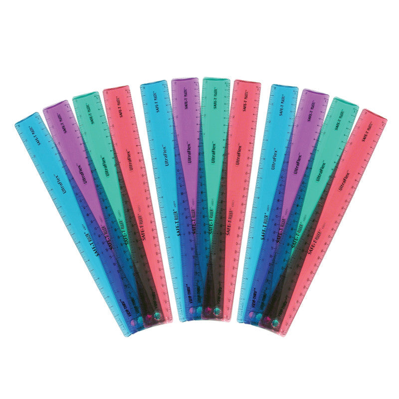 UltraFlex&reg; SAFE-T&reg; Ruler, Pack of 12
