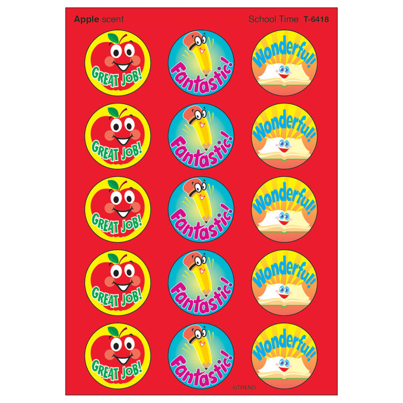 School Time/Apple Stinky Stickers&reg;, 60 ct.