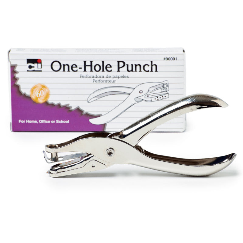 1 Hole Paper Punch, , Silver