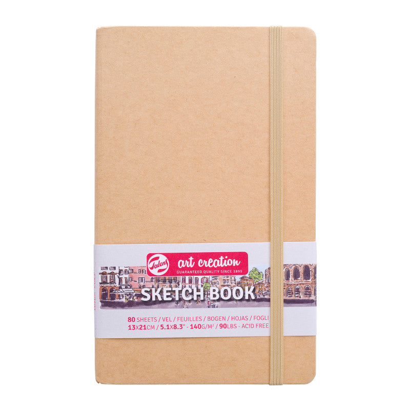 Sketchbook, 80 Sheets, 90lbs, Kraft Cover, 5.1" x 8.3"