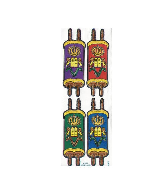 Torah Judaic Jumbo Stickers  25 Sheets