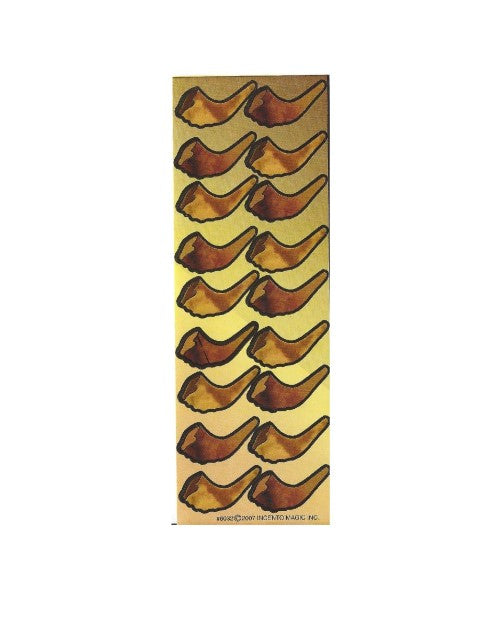 Shofar Judaic Stickers  25 Sheets