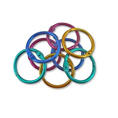Hygloss Book Rings 1 1/2"  Assorted - Steel, Metal - 50 / Pack, 61353