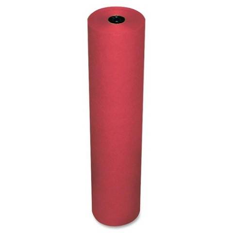 Rainbow Pacon, Lightweight Duo-Finish Art Kraft Paper, 36" by 1000', Flame Red (63060)